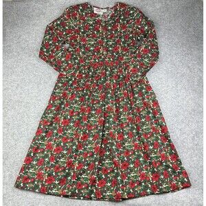 Conversation Pieces Dress Womens Small Floral Art to Wear Button Pockets Vintage
